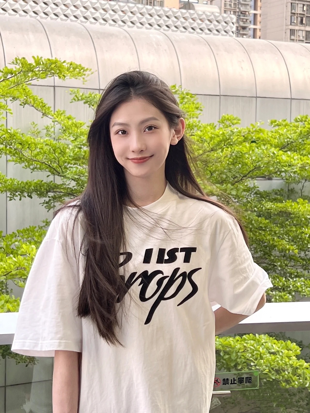 美式復古潮牌正肩T恤女夏寬鬆顯瘦純棉短袖設計感小眾上衣