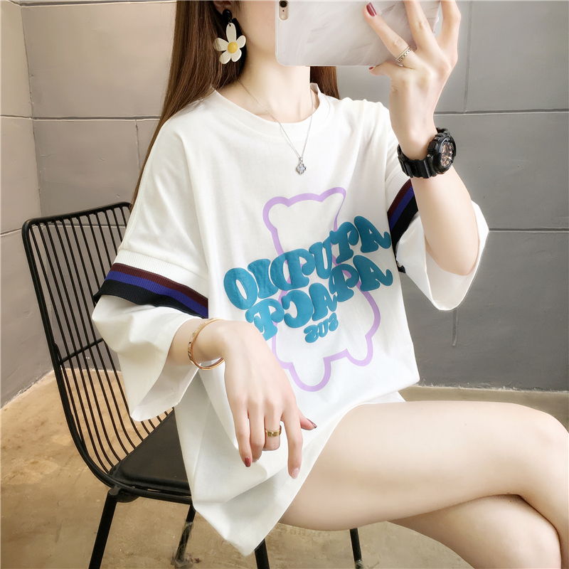 首發實拍6535棉包領好質量 閨蜜裝排球服運動短袖T恤女
