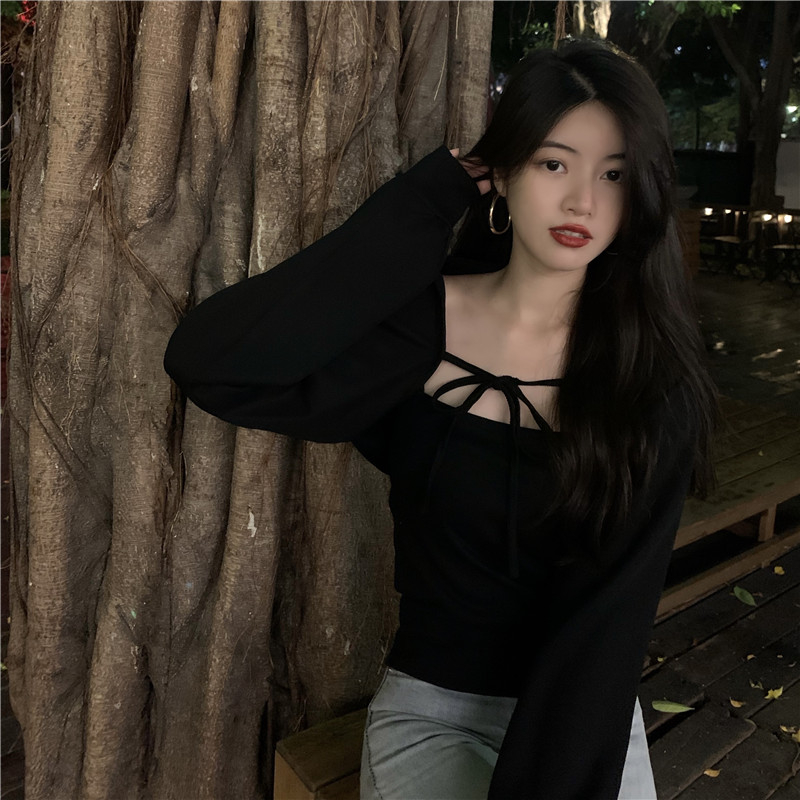 純欲風綁帶疊穿內搭吊帶辣妹罩衫開衫時尚兩件套裝春季2024新款女