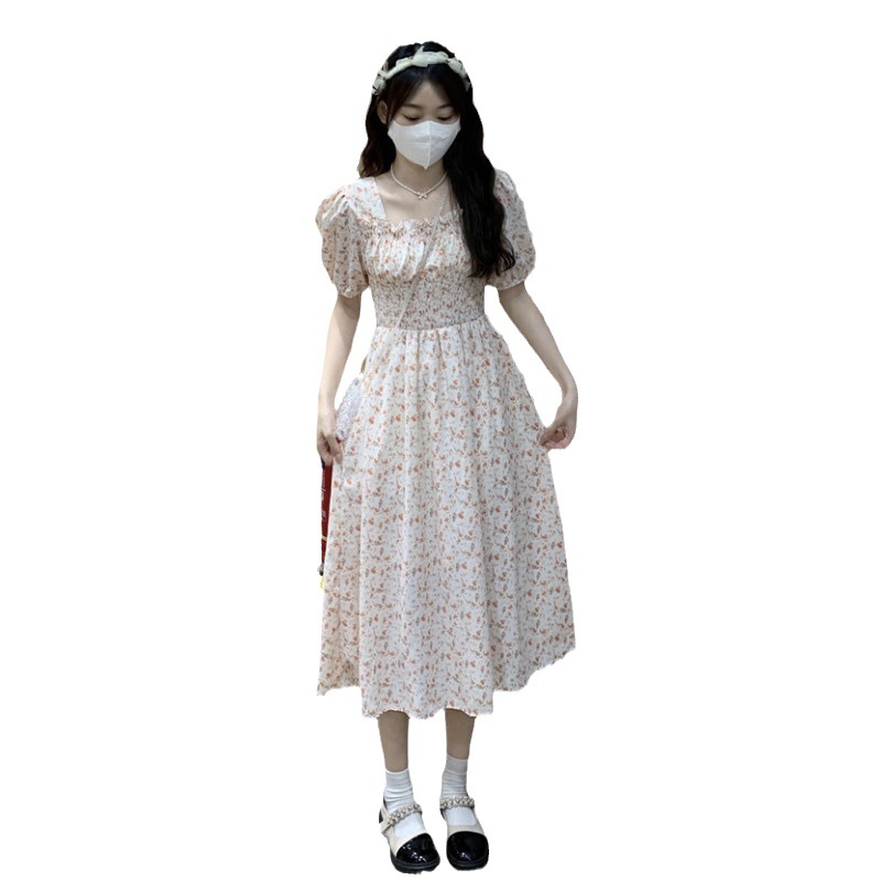 孕婦裝夏裝2024新款韓版碎花高腰英倫風減齡休閒夏季時尚孕婦連衣