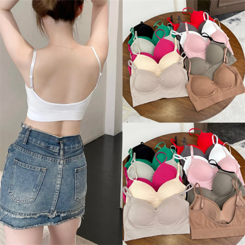 Actual price~Multi-color fixed cup underwear, large U, beautiful back, small camisole, versatile, simple bottoming top