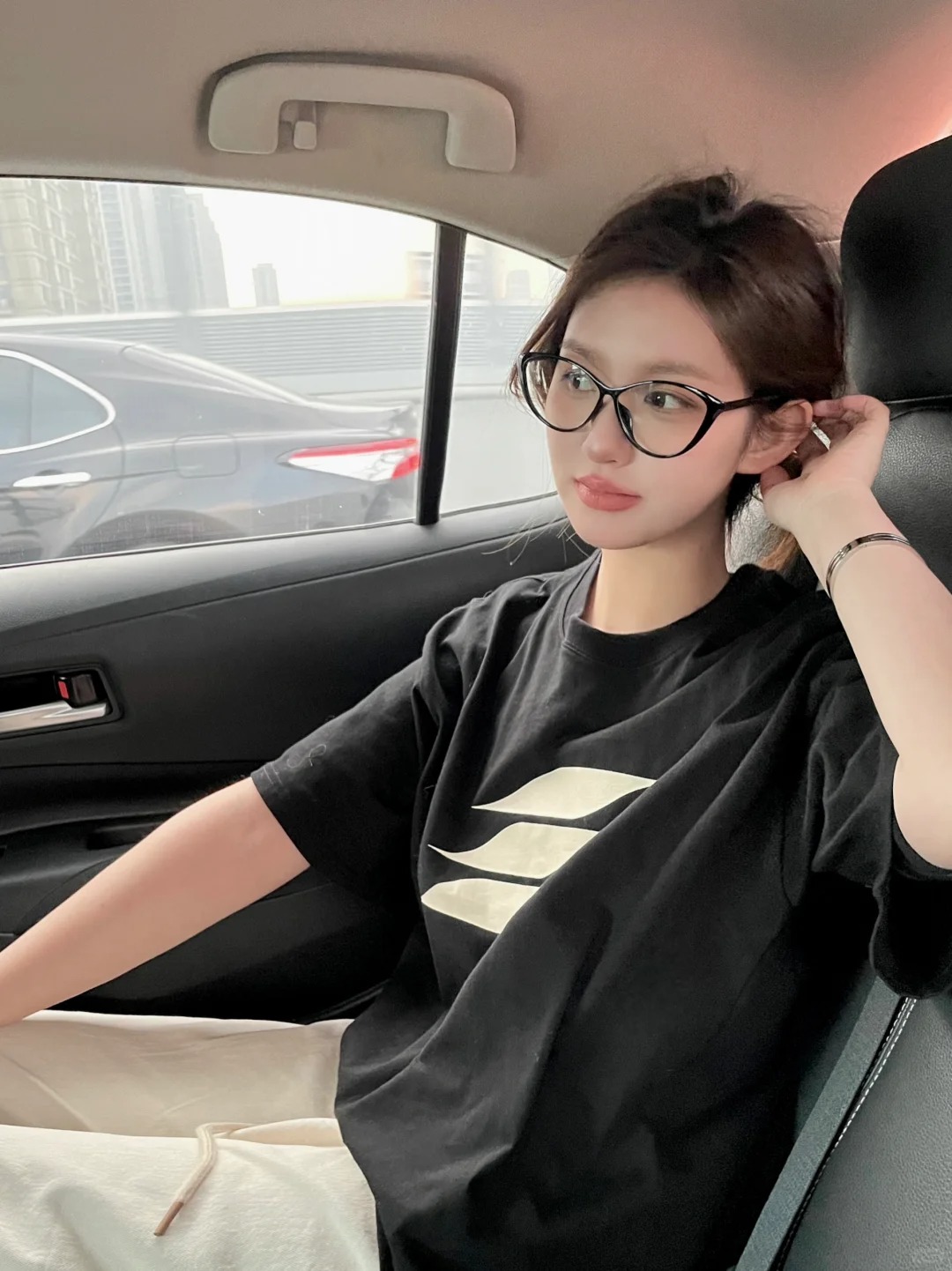 美式復古黑色純棉短袖t恤女夏季2024新款設計感小眾潮牌高街上衣