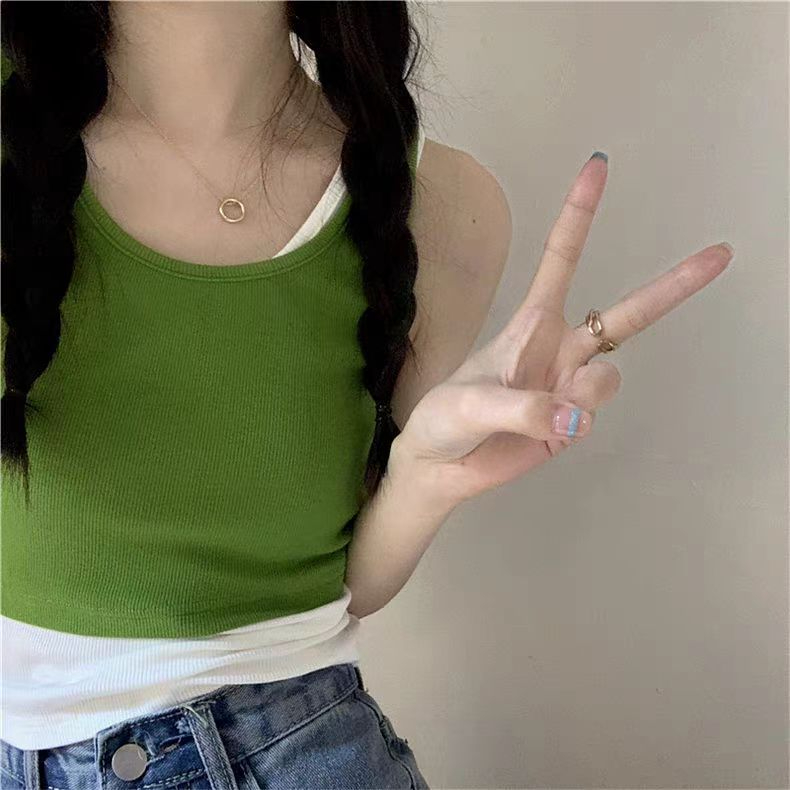 純欲辣妹吊帶小背心女短款內搭小眾新款無袖上衣