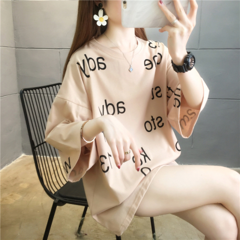 首發實拍6535棉包領好質量2024夏季新款短袖T恤女閨蜜裝