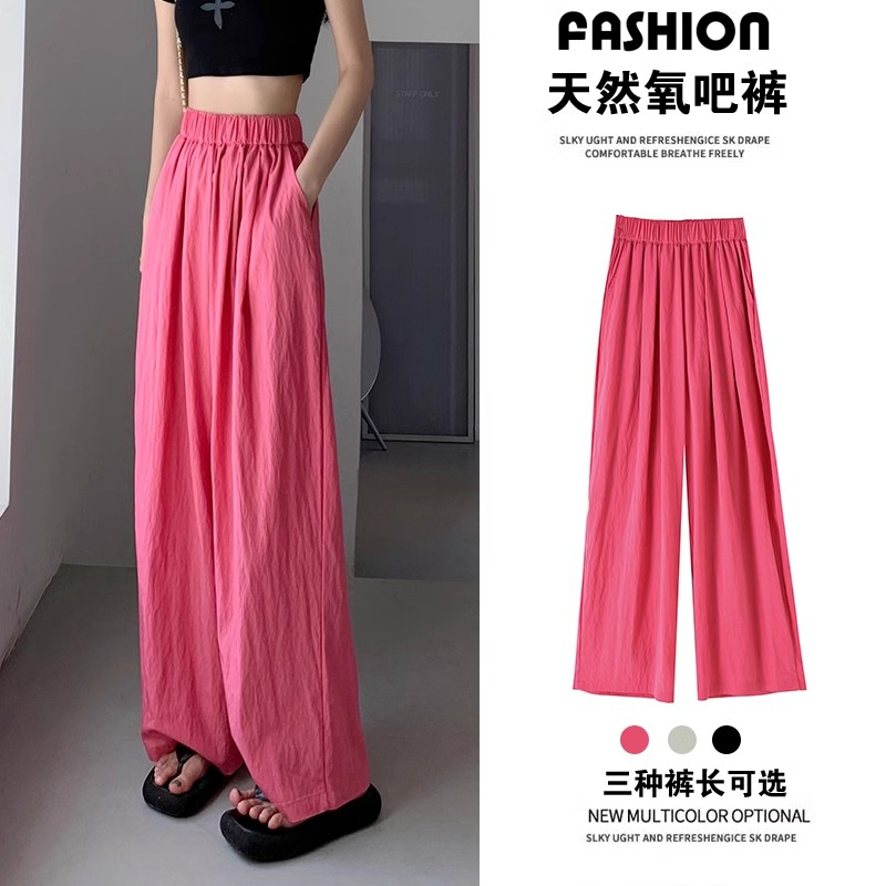 Tmall quality no color difference lazy casual pants cotton and linen wide leg pants summer Yamamoto pants