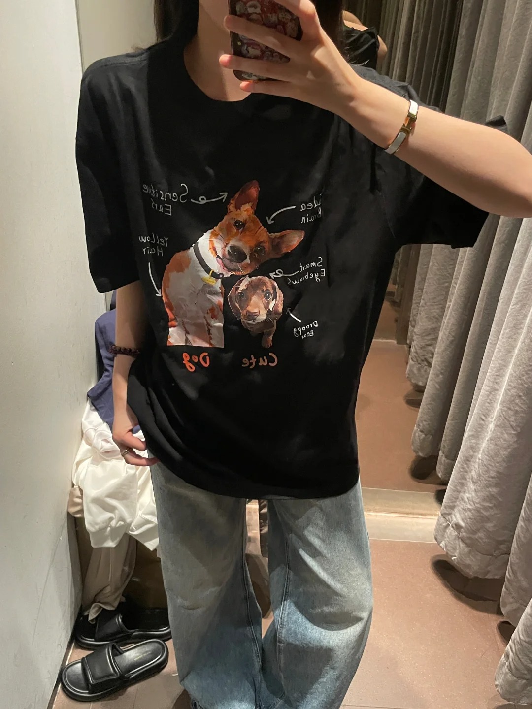 純棉220克，精梳緊密夏季新款寬鬆印花短袖T恤女上衣情侶