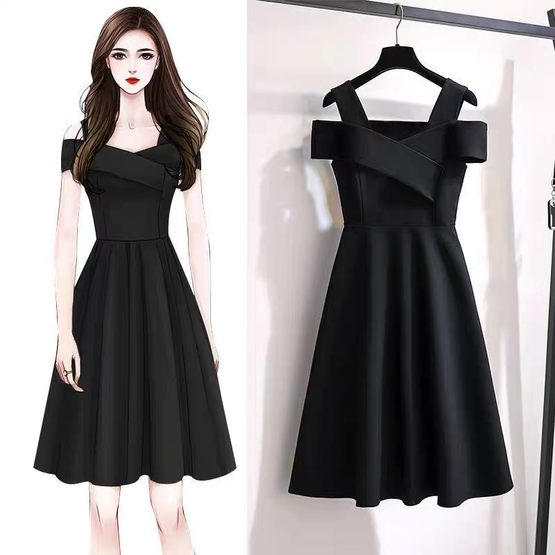 2024 new plus size women's fashionable dress for fat girls, women's belly-covering, slimming waist skirt, women's summer