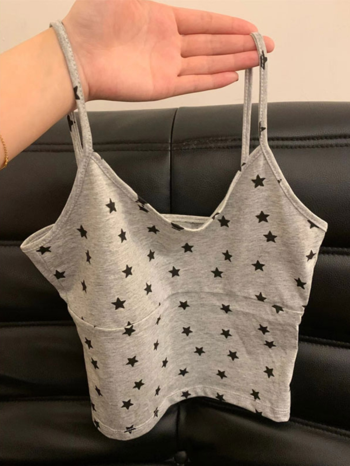 設計感辣妹星星打底小吊帶背心女夏季新款性感外穿內搭短款上衣潮