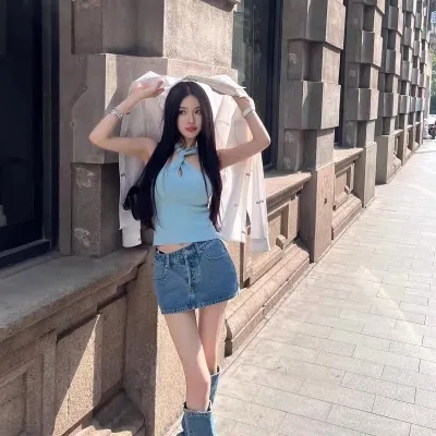 夏季新款多種穿法後背扭結圈圈紗寬肩帶顯瘦多色背心女