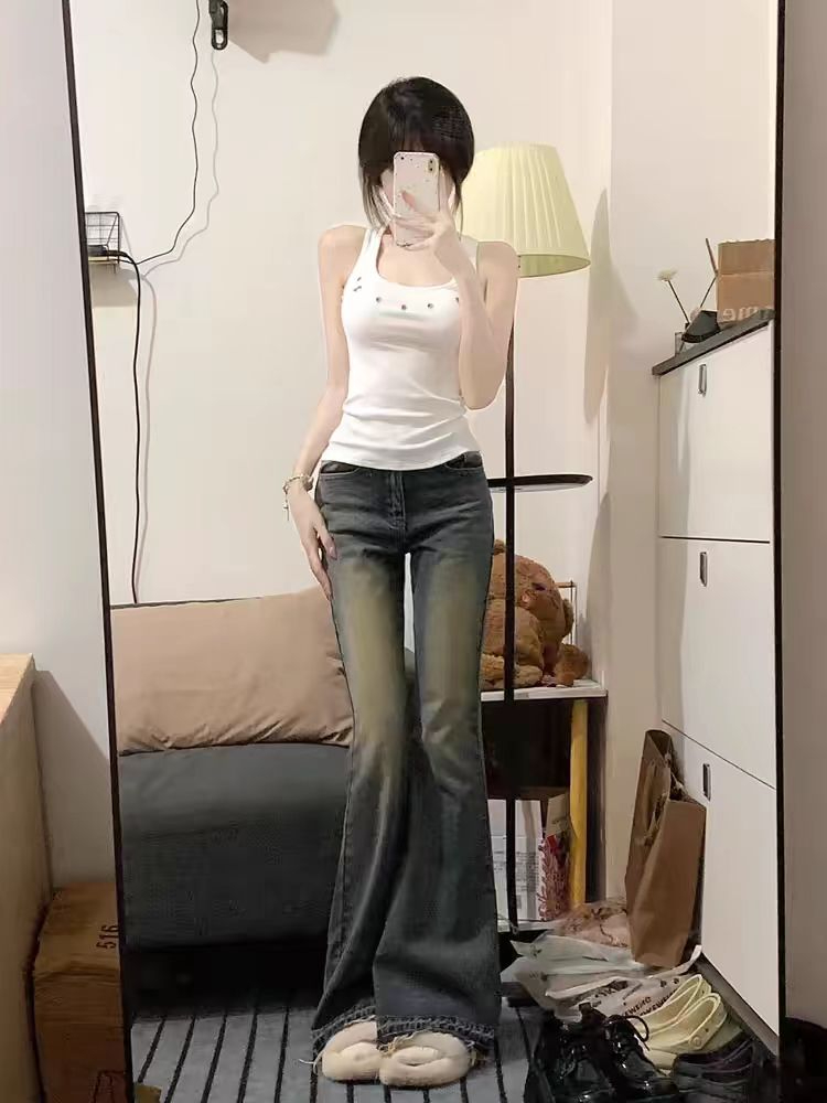 260隨心裁夏季工字背吊帶小背心女辣妹修身無袖上衣
