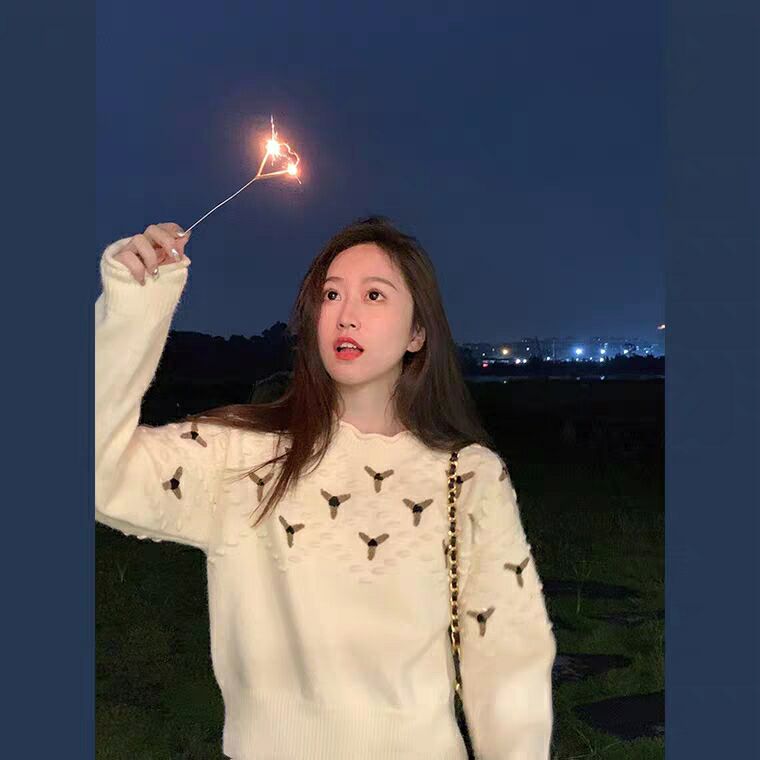 肉完ROUWANBABY法式午後花園私語刺繡鈎花套頭毛衣女2024新款洋氣