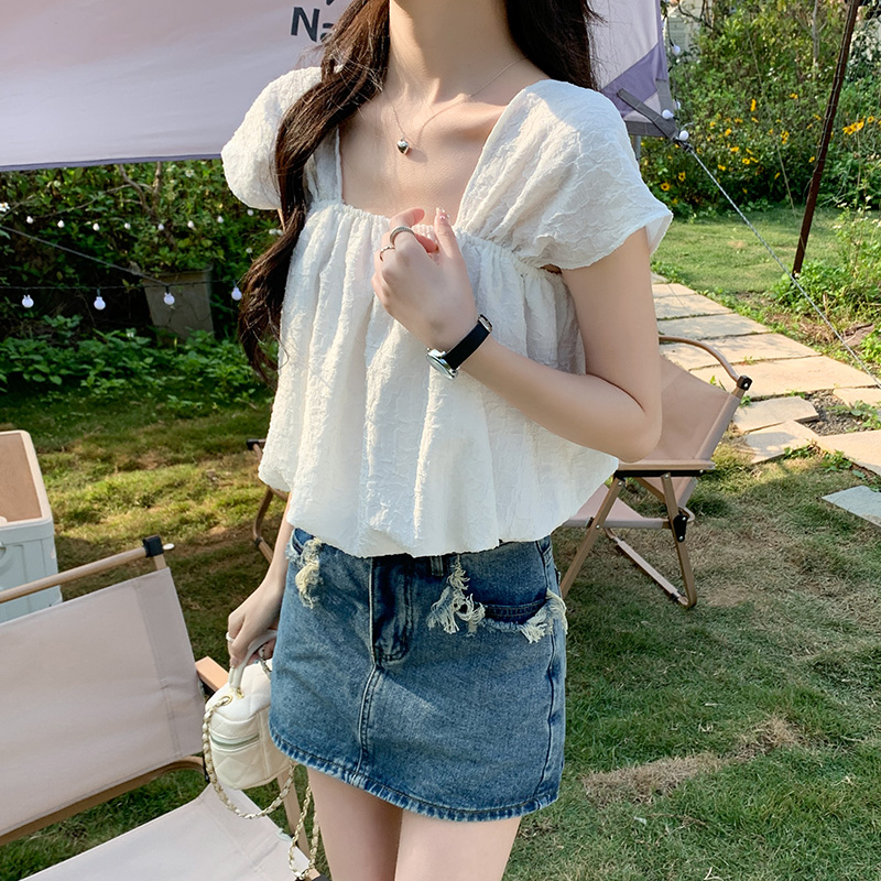 實拍肌理感T恤女短袖小吊帶背心短款正肩坎肩無袖上衣夏內搭