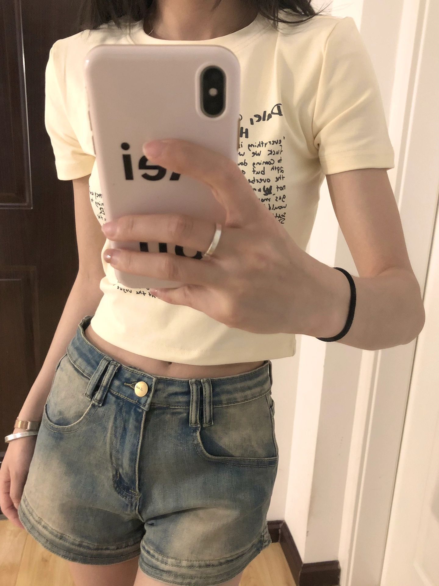 美式y2k復古正肩短袖t恤女夏季純棉修身顯瘦甜酷辣妹露臍短款上衣