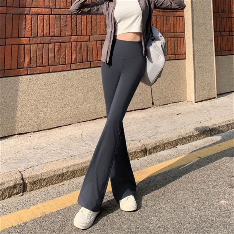 Price ~ Spring bell-bottom pants wear shark pants with high waist slim fit horseshoe wide-leg pants leggings