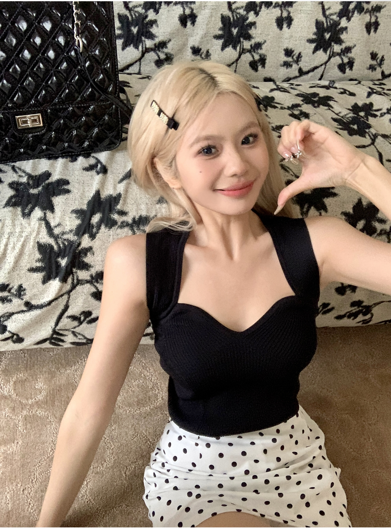 實拍性感辣妹針織吊帶背心女裝夏季2024新款修身內搭藍色外穿上衣