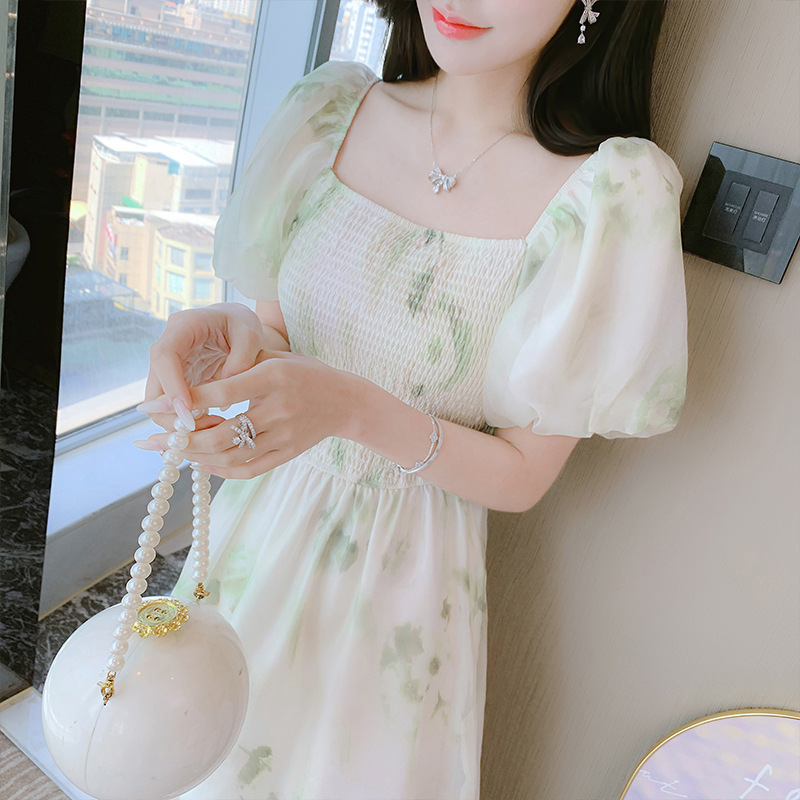 孕婦裝夏裝2024新款韓版碎花高腰英倫風減齡休閒夏季時尚孕婦連衣