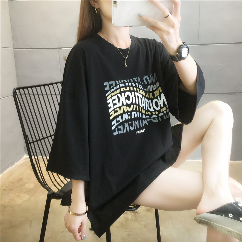 首發夏季新款初中高中學生時尚休閒薄款短袖T恤韓版寬鬆上衣