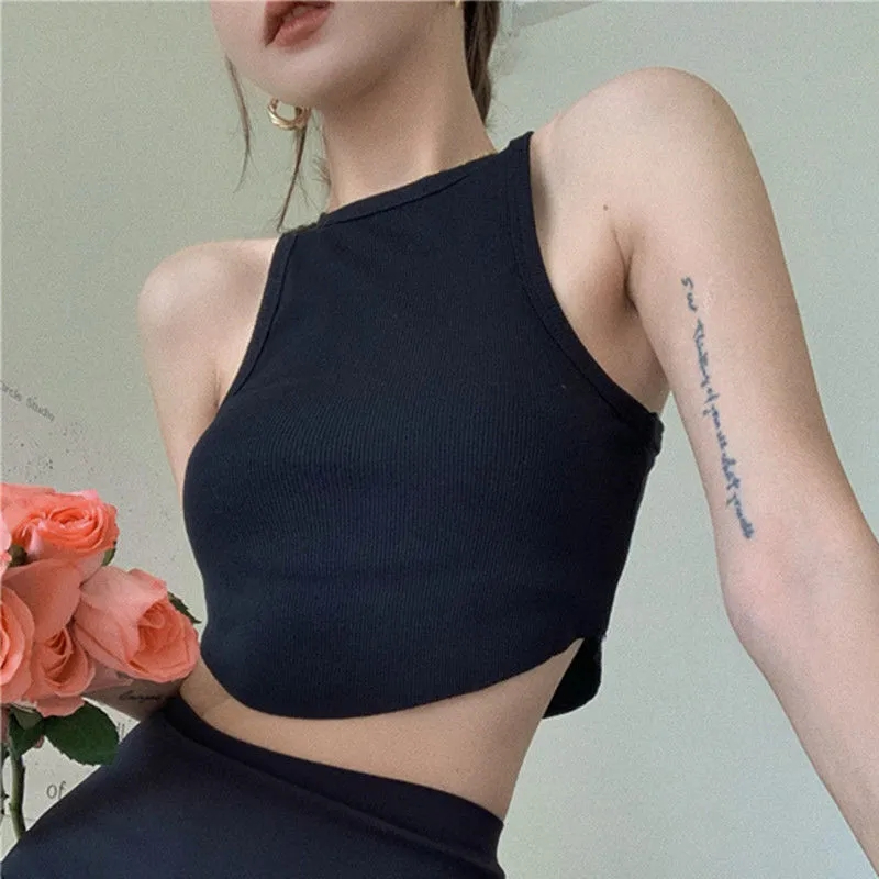 High-end chic I-shaped summer pure sexy hottie sexy top for women with design sense niche camisole for women