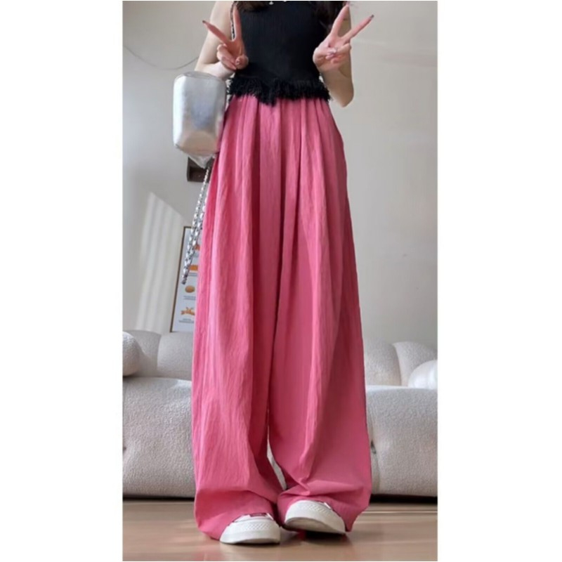 Tmall quality no color difference lazy casual pants cotton and linen wide leg pants summer Yamamoto pants