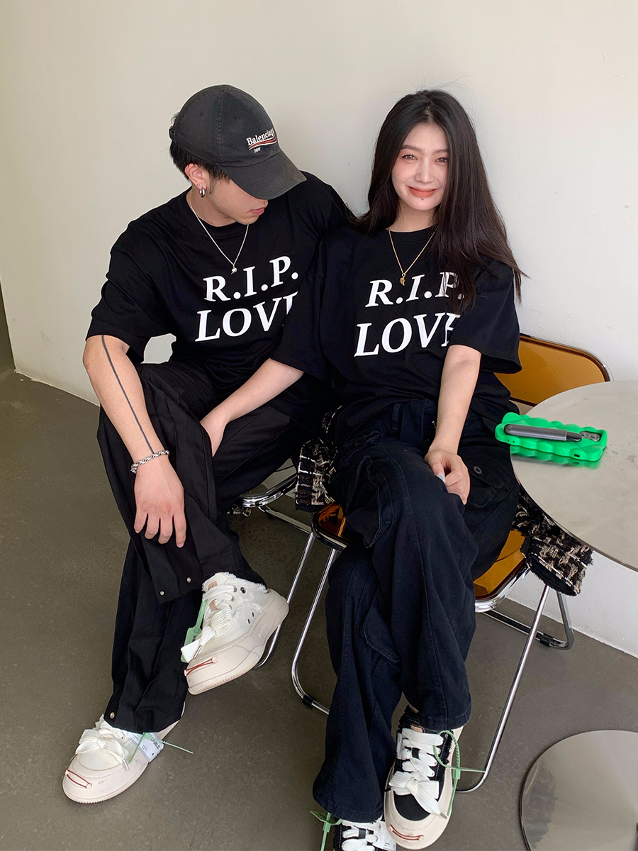 官圖220克/精梳純棉後包領有縫邊S-XXXL夏裝短袖T恤女