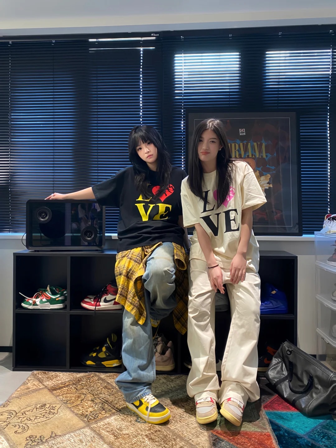 情侶裝白色短袖t恤女2024新款寬鬆純棉初中生美式高街小個子上衣