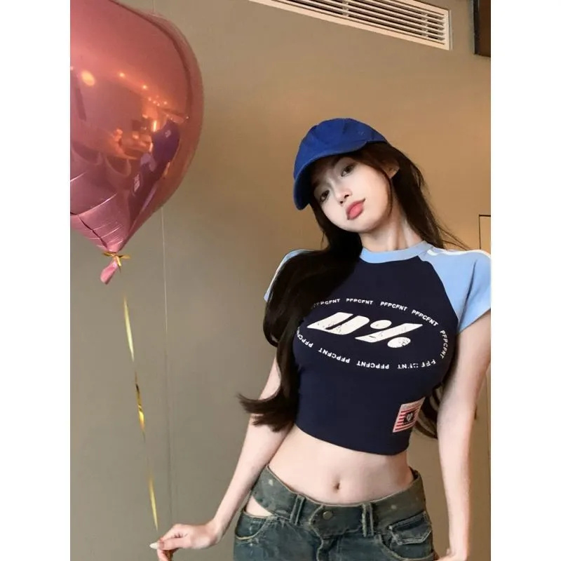 帶胸墊 夏季新款T恤女設計感小眾純色修身百搭打底黃色背心外穿潮