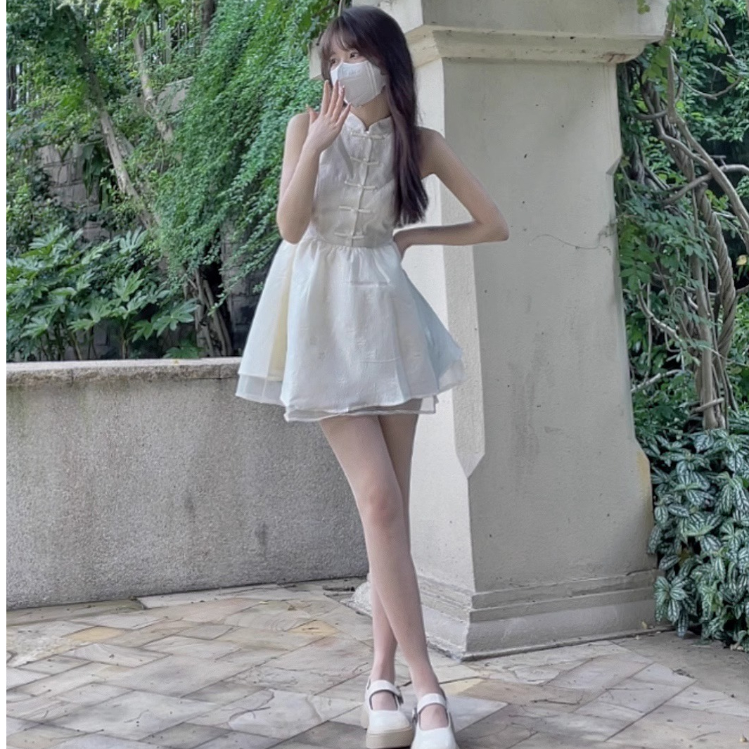 原版提花 2024夏季新款少女感改良旗袍裙女國風新中式連衣裙