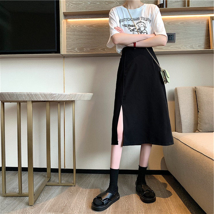2024夏季新款開叉半身裙女