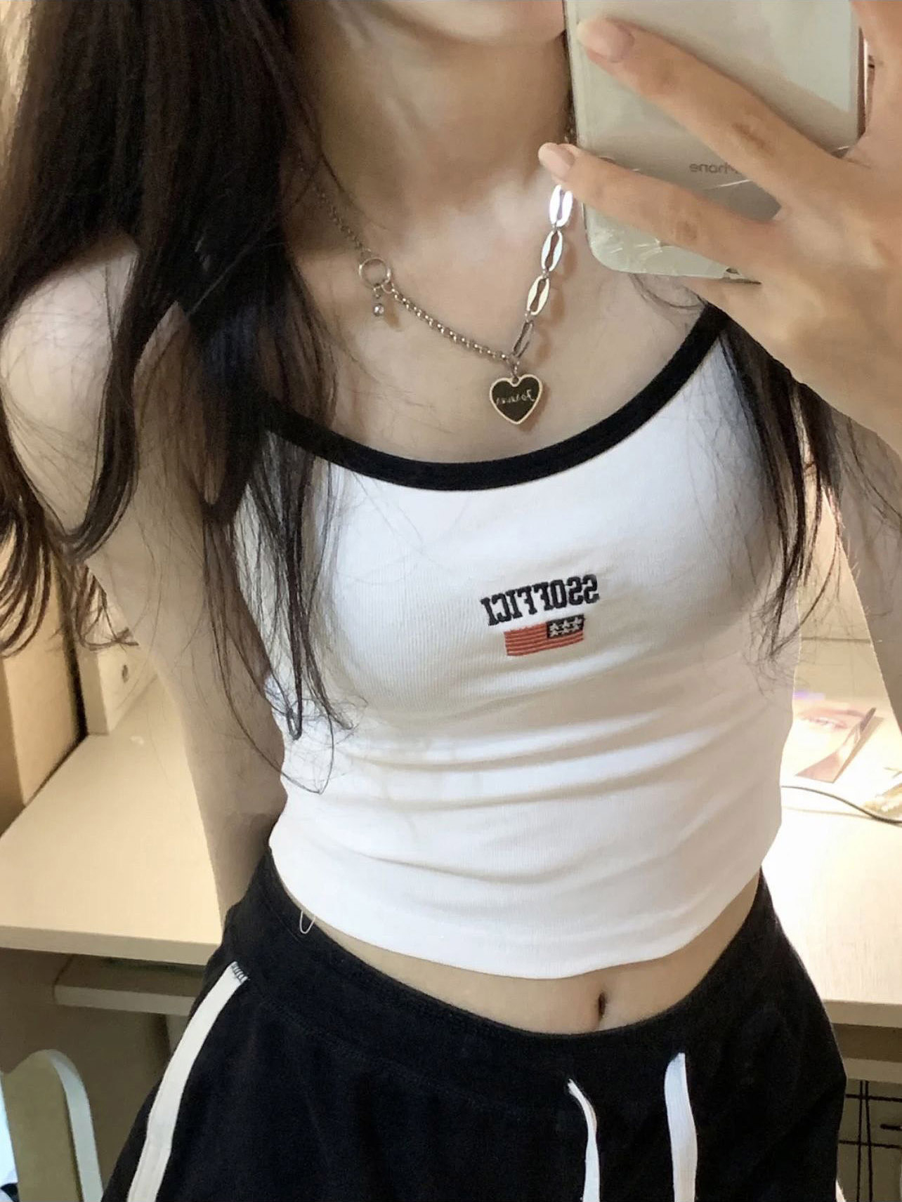 天貓質量背心小吊帶女夏內搭外穿設計感小眾純欲bm風短款上衣
