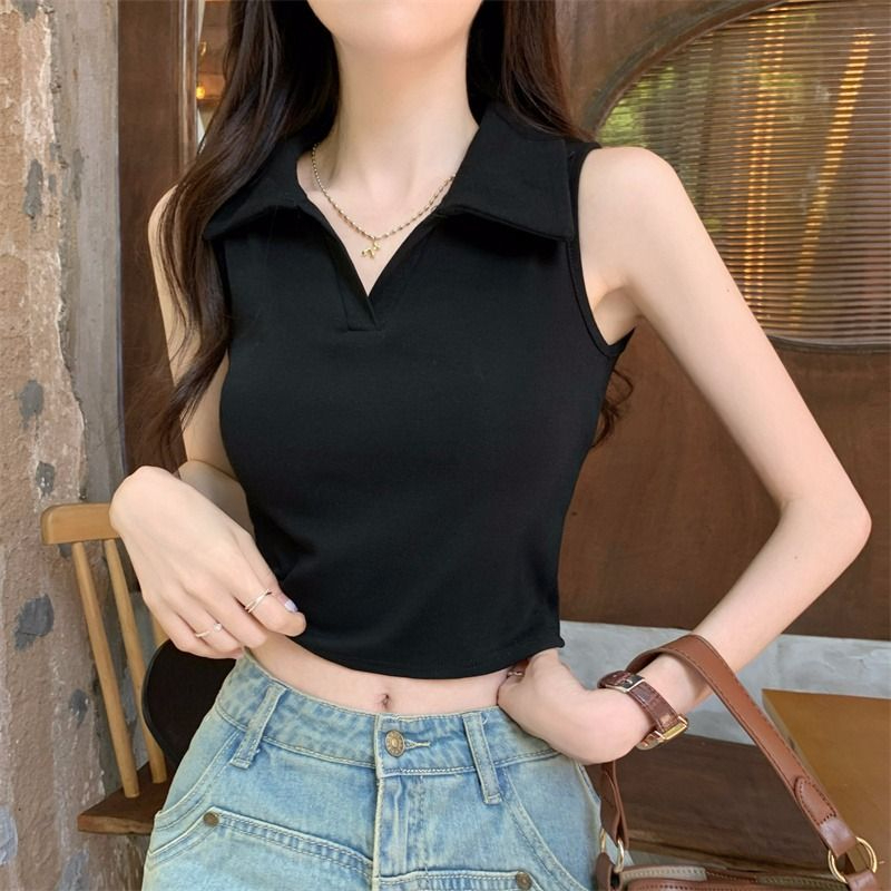 坎肩無袖背心女夏內搭打底百搭緊身顯瘦挖肩外穿別致小眾短款上衣