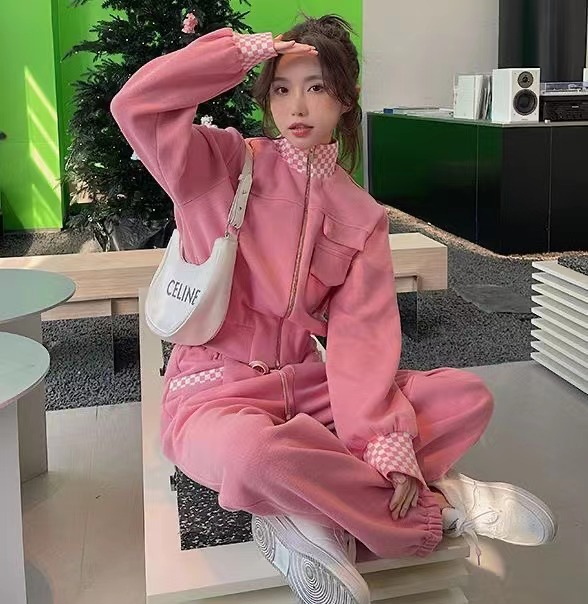 輕熟風女裝炸街衛衣套裝春秋款韓風俏皮活潑鹽系穿搭兩件套