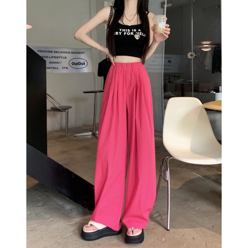 Tmall quality no color difference lazy casual pants cotton and linen wide leg pants summer Yamamoto pants