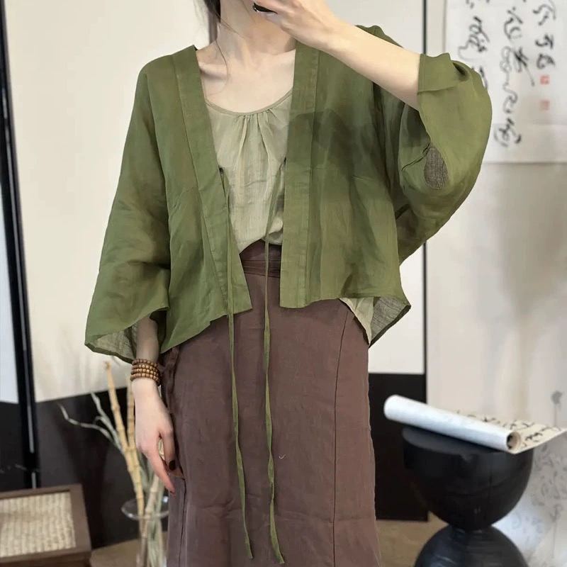 亂格麻開衫