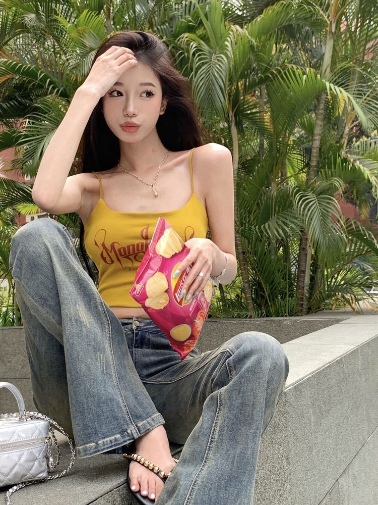 泰式小吊帶背心女外穿夏性感純欲辣妹風上衣短款