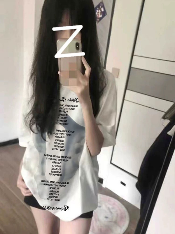 美式復古高街短袖t恤女2024新款夏季情侶寬鬆潮牌設計感小眾上衣