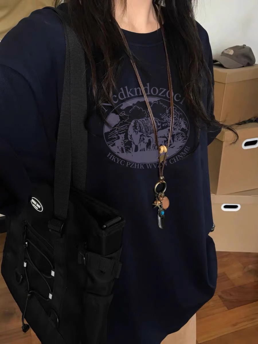 官圖220克/精梳純棉後包領有縫邊S-XXXL夏裝短袖T恤女