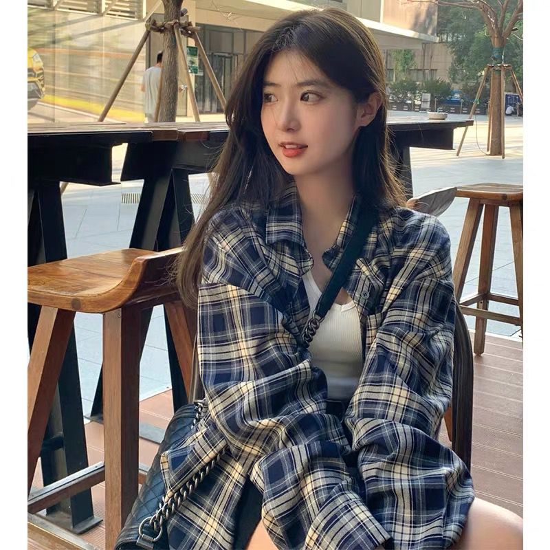 防曬襯衫上衣女2024夏季新款學院風法式設計感小眾寬鬆襯衣外套