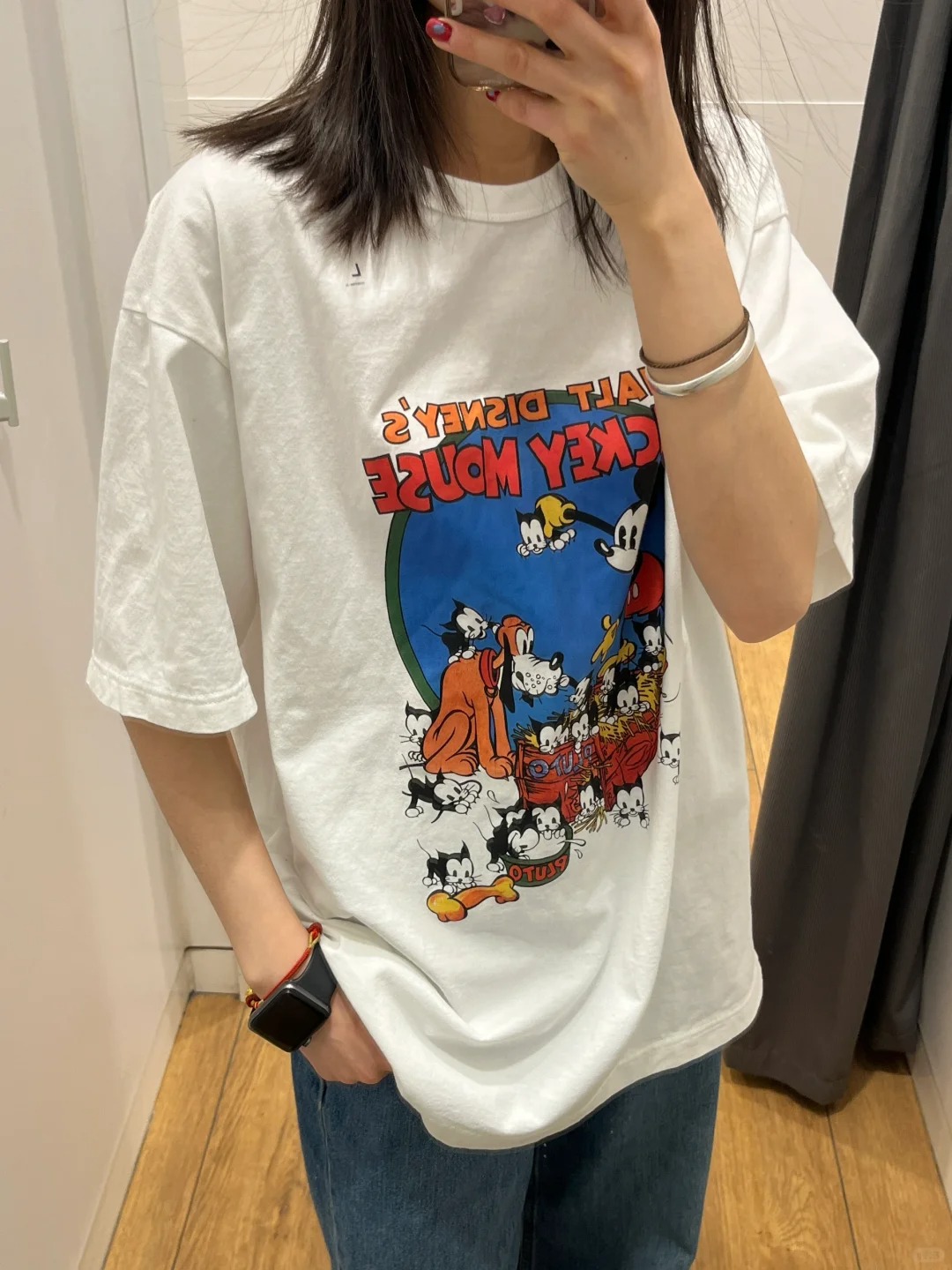 美式潮牌oversize卡通印花短袖t恤女春夏季新款寬鬆復古情侶上衣