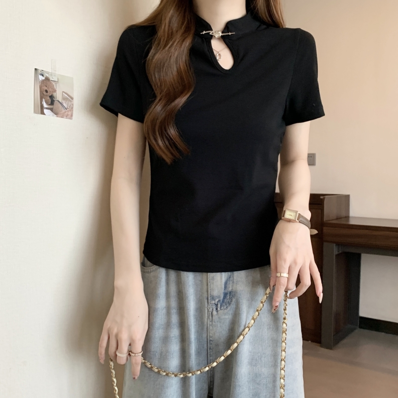 實拍 - 40支純棉 4夏裝 設計感小眾改良旗袍中式國風