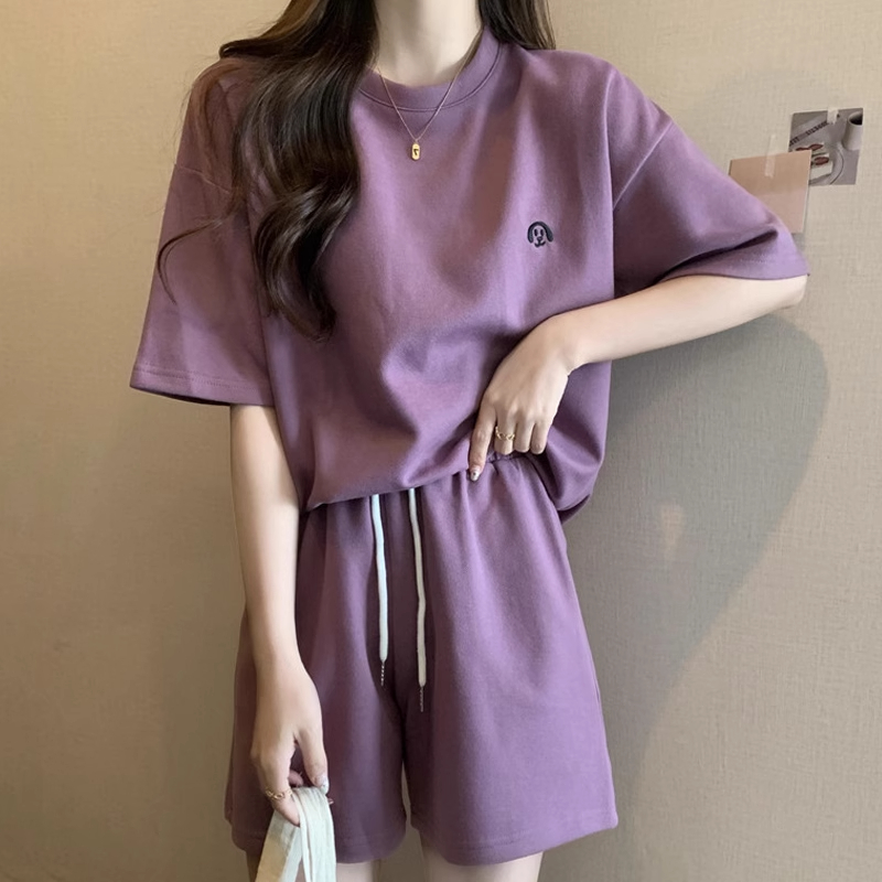 首發實拍65珠地港風休閒時尚套裝女