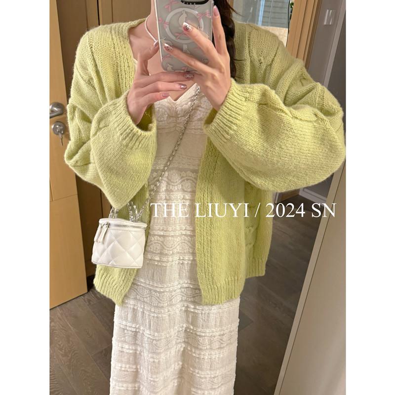 LIUYI白開水~春季慵懶感百搭開衫毛衣外套
