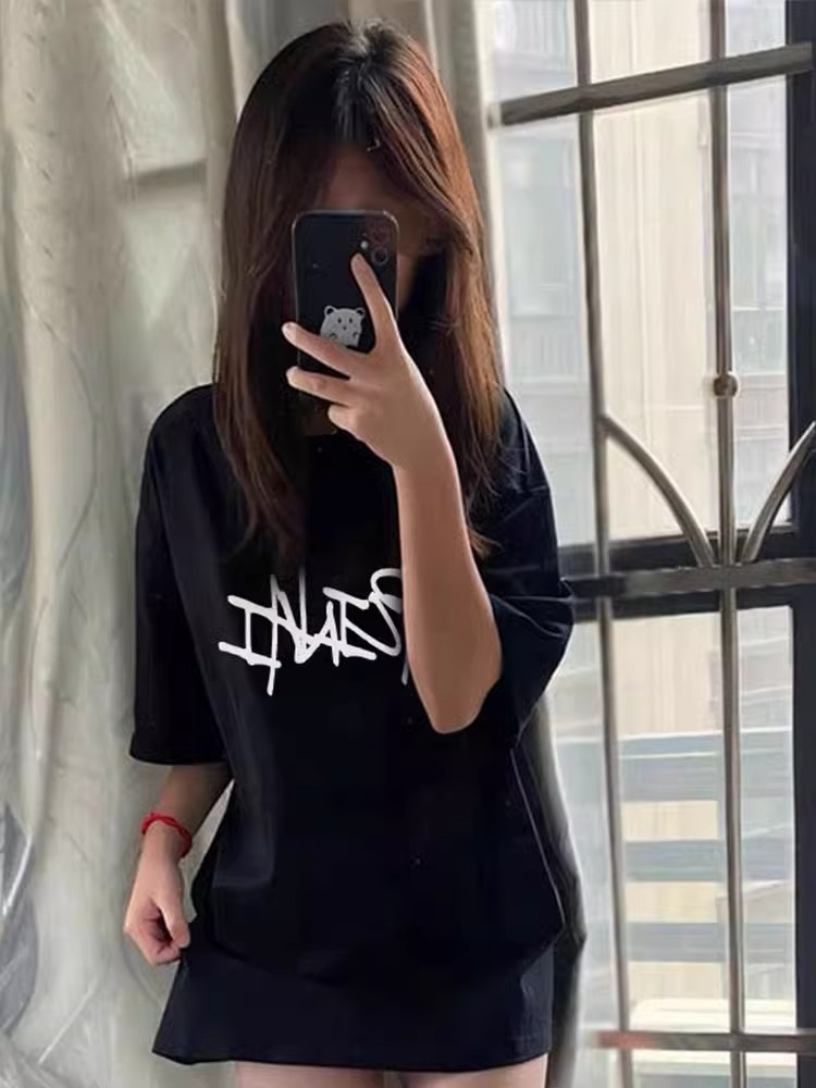 美式高級感字母印花短袖T恤男女