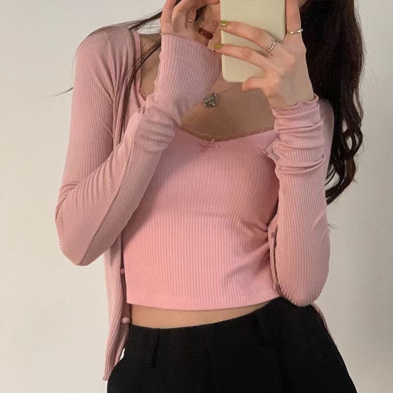 Hot Girl Pure Desire Fashion Underwear Small Strapless Female Bowknot Lace Vest Summer Black Short Sleeve Top 