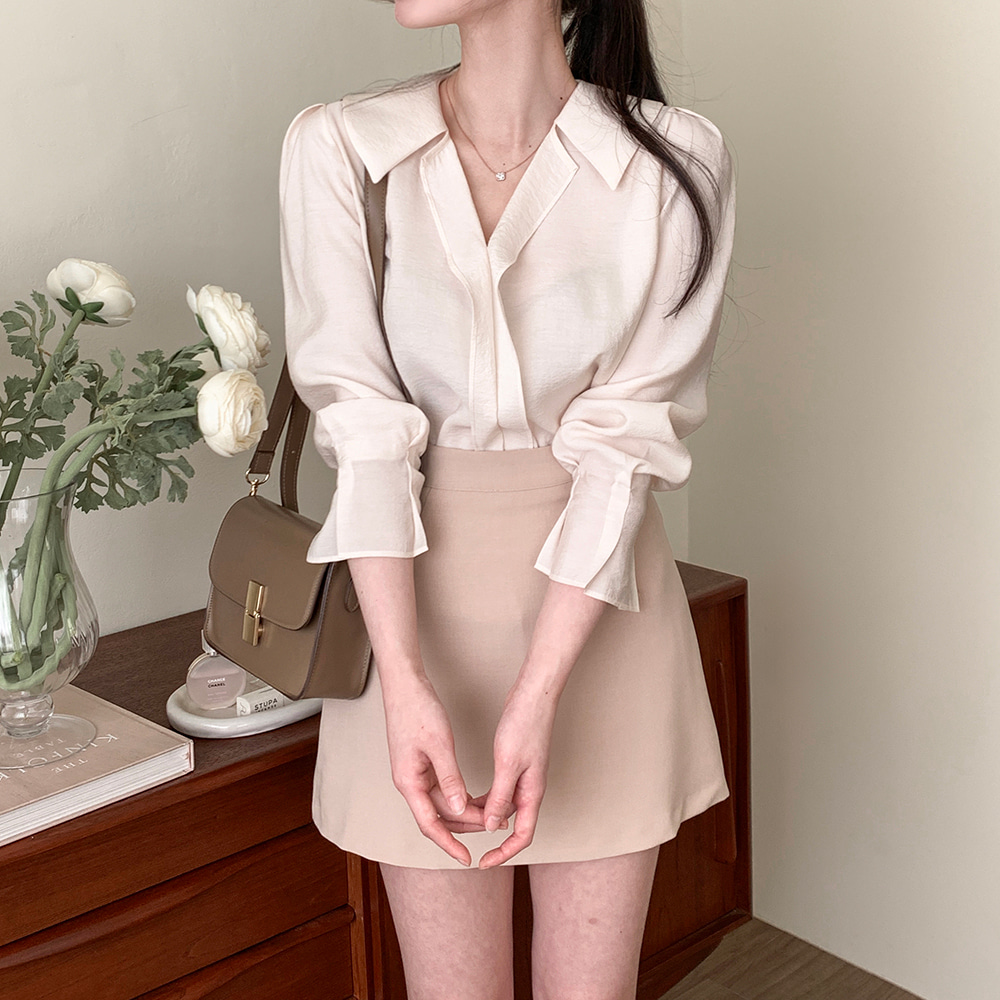 尺碼已更新chic法式氣質娃娃領襯衫女減齡百搭休閒襯衣