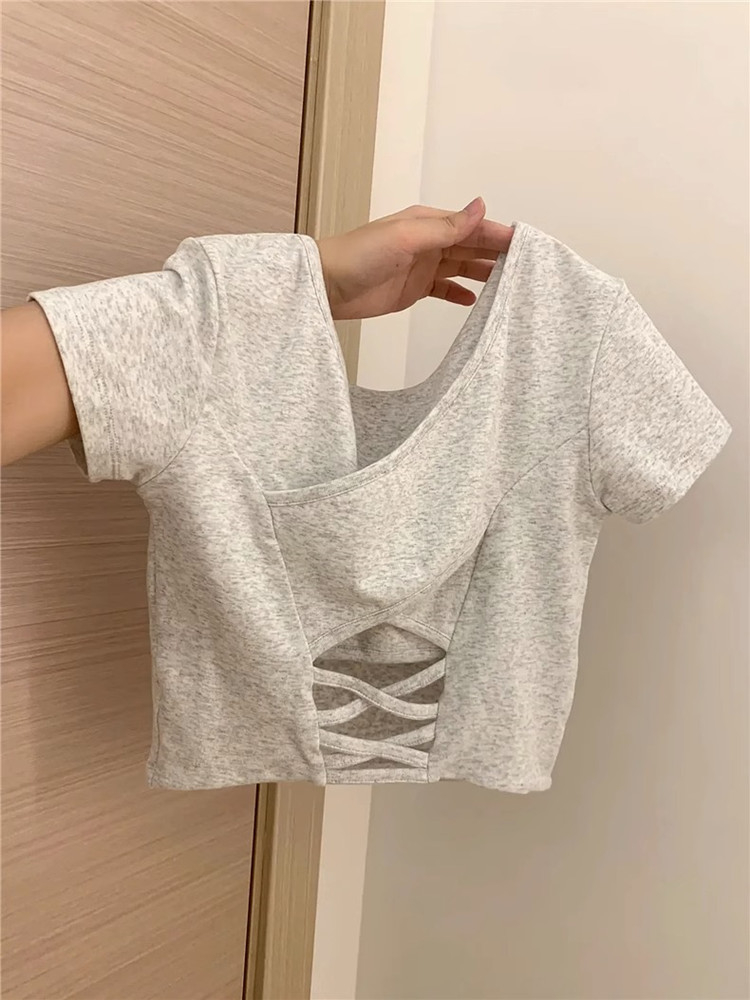 210克純棉螺紋原版質量  純棉正肩短袖t恤女夏季
