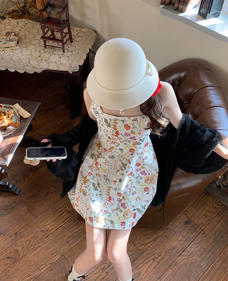 實拍  辣妹性感碎花吊帶裙女新款蓬蓬短裙顯瘦連衣裙