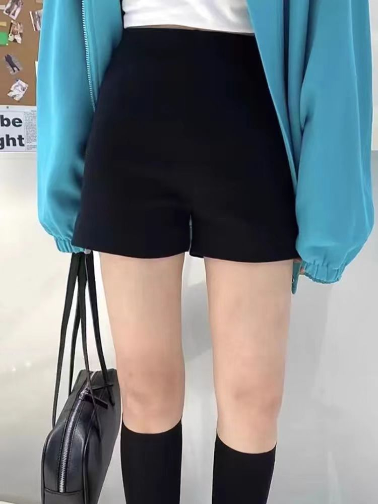 美式三分騎行短褲女夏季薄款顯瘦高腰百搭安全休閒運動打底褲熱褲
