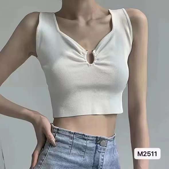 PAPERLLL辛間美式辣妹吊帶背心女內搭夏外穿無袖T恤白色短上衣