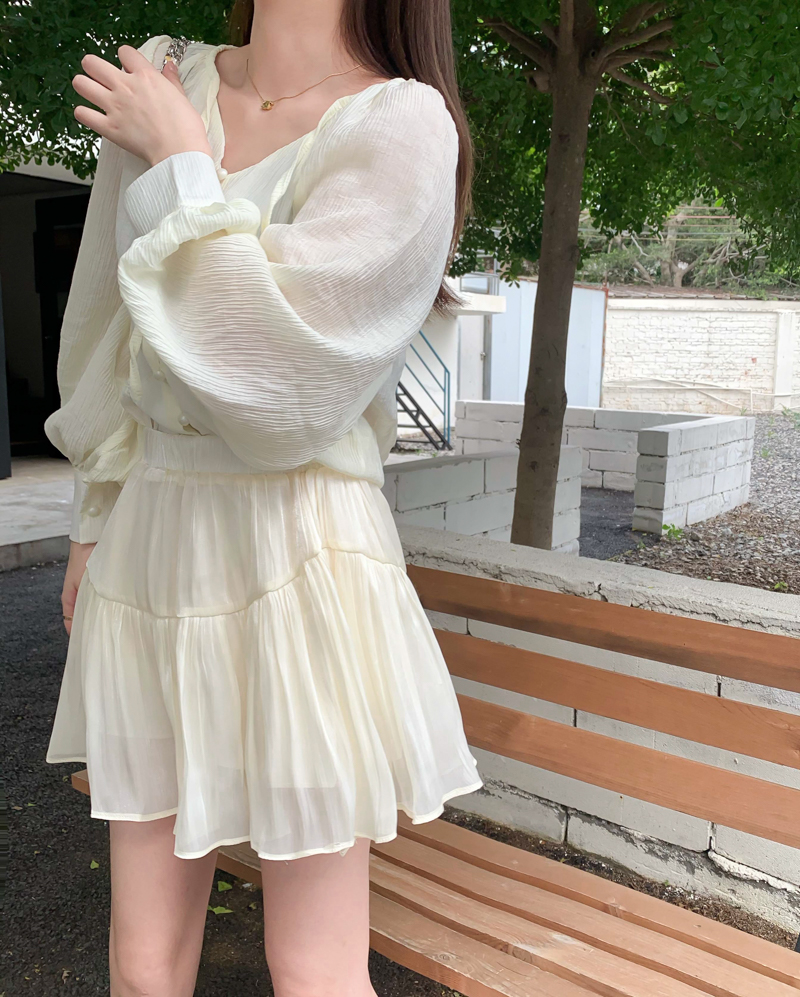 實拍 流光紗半身裙女2024春季新款高腰顯瘦百褶裙a字短裙子