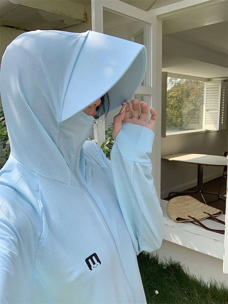 ~Large size women's sun protection clothing women's light and breathable anti-UV bunny sun protection shirt thin coat